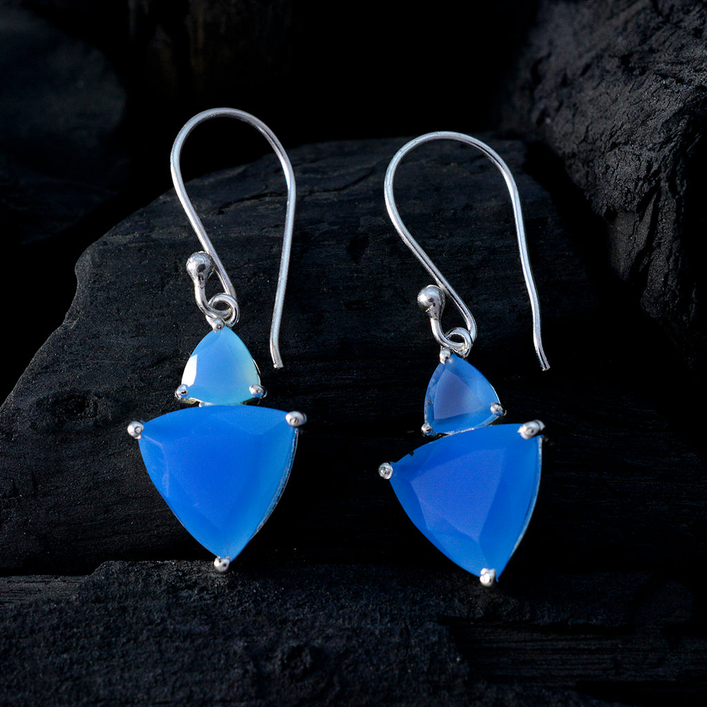 Aqua-Chalcedony-Latin-American-Chen-multiple-Dangle-Green-Silver-Earring