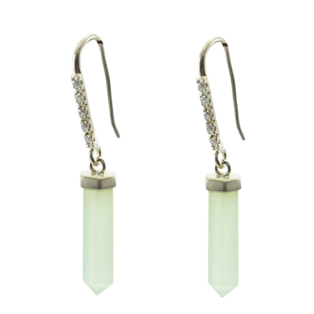 Chalcedony-Mexican-Inès-multiple-Dangle-Blue-925-Silver-Earring