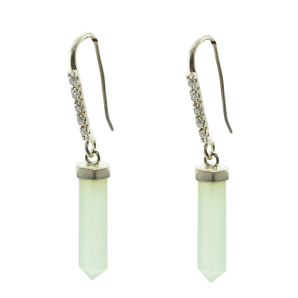 Chalcedony-Mexican-Inès-multiple-Dangle-Blue-925-Silver-Earring