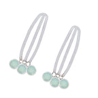 Aqua-Chalcedony-Turkish-Patricia-multiple-Stud-Green-Silver-Earring