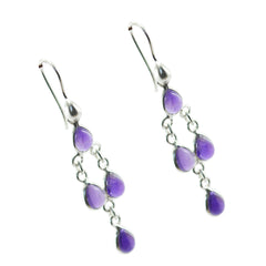 Amethyst-French-Emi-multiple-Dangle-Purple-925-Sterling-Silver-Earring