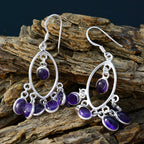 Amethyst-Italian-Katharina-multiple-Dangle-Purple-925-Sterling-Silver-Earring