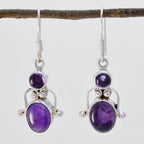 Amethyst-Japanese-Jia-multiple-Dangle-Purple-Silver-Earring