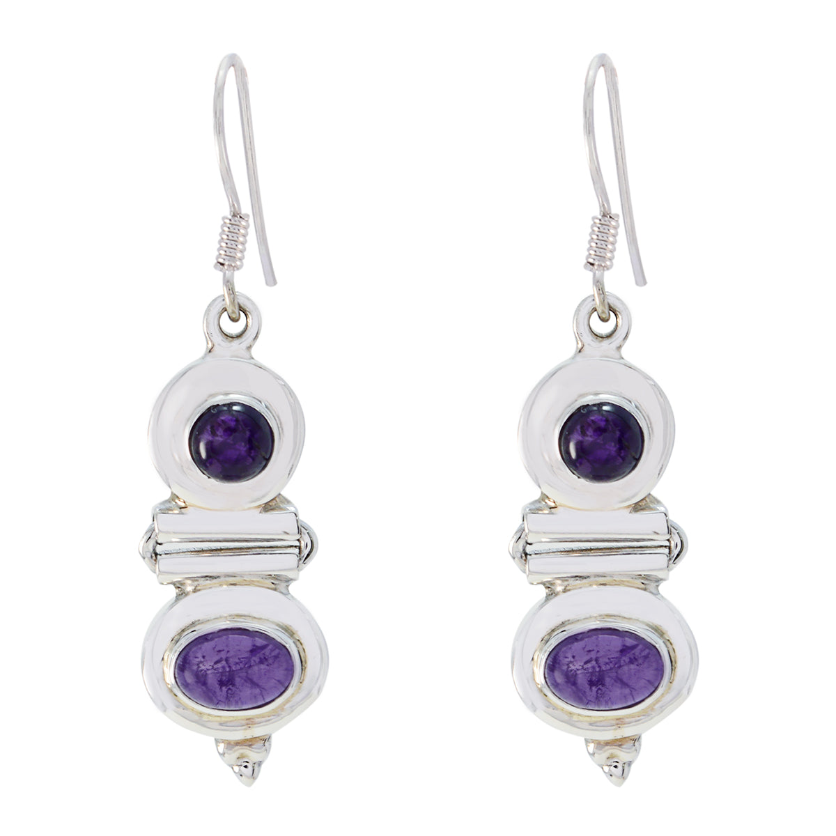 Amethyst-Italian-Jiwoo-multiple-Dangle-Purple-925-Sterling-Silver-Earring