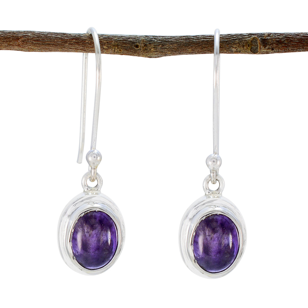 Amethyst-Middle-Eastern-Li-Lee-multiple-Dangle-Purple-925-Sterling-Silver-Earring Hoofdafbeelding