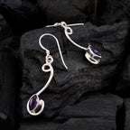 Amethyst-Korean-Lourdes-multiple-Dangle-Purple-92.5-Silver-Earring