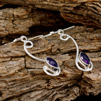 Amethyst-Korean-Lourdes-multiple-Dangle-Purple-92.5-Silver-Earring