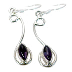 Amethyst-Korean-Lourdes-multiple-Dangle-Purple-92.5-Silver-Earring