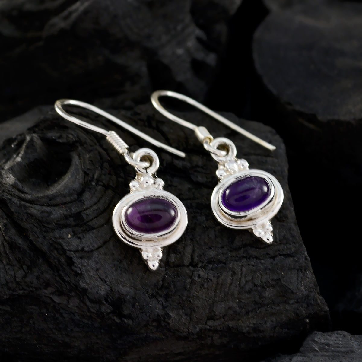Amethyst-French-Nari-multiple-Dangle-Purple-Sterling-Silver-Earring