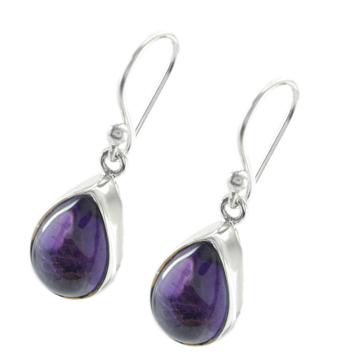 Boucles d'oreilles pendantes multiples en argent 925 violet avec améthyste allemande Rina Image secondaire du produit