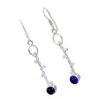 Amethyst-African-Sakura-multiple-Dangle-Purple-Silver-Earring