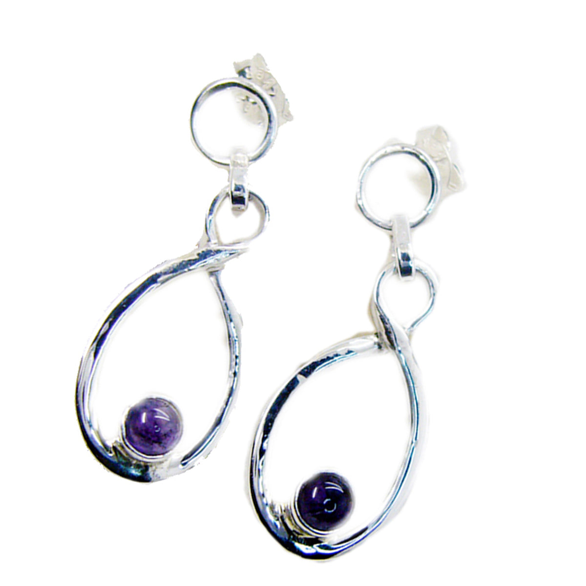 Amethyst-Egyptian-Wen-multiple-Dangle-Purple-925-Sterling-Silver-Earring