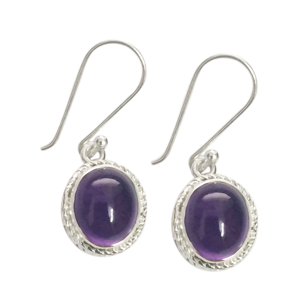 Amethyst-American-Xiu-multiple-Dangle-Purple-Silver-Earring Huvudsaklig produktbild