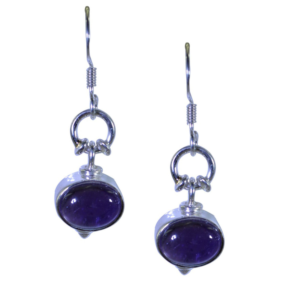 Amethyst-French-Luna-multiple-Dangle-Purple-925-Silver-Earring