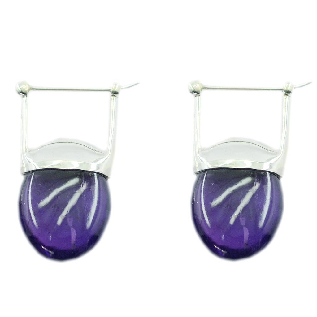Amethyst-Mexican-Nora-Solitaire-Stud-Purple-Silver-Earring