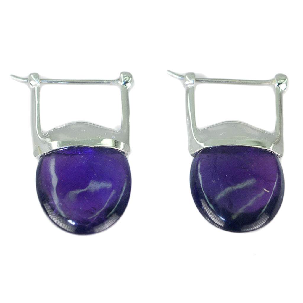 Amethyst-Mexican-Nora-Solitaire-Stud-Purple-Silver-Earring