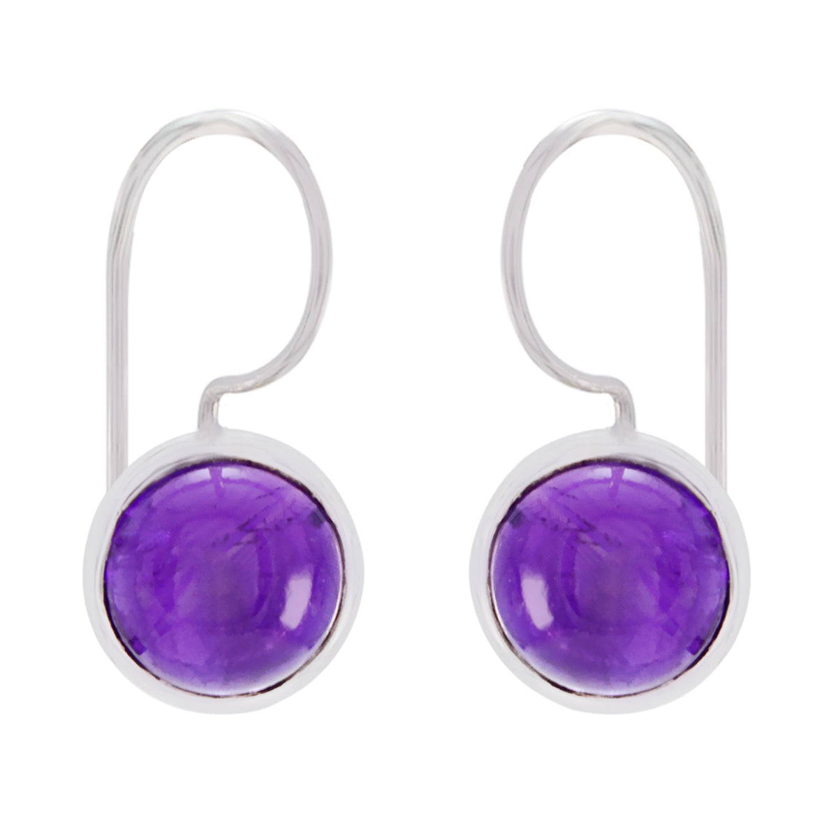 Amethyst-Middle-Eastern-Agustina-Solitaire-Dangle-Purple-Sterling-Silver-Earring Hoofdafbeelding