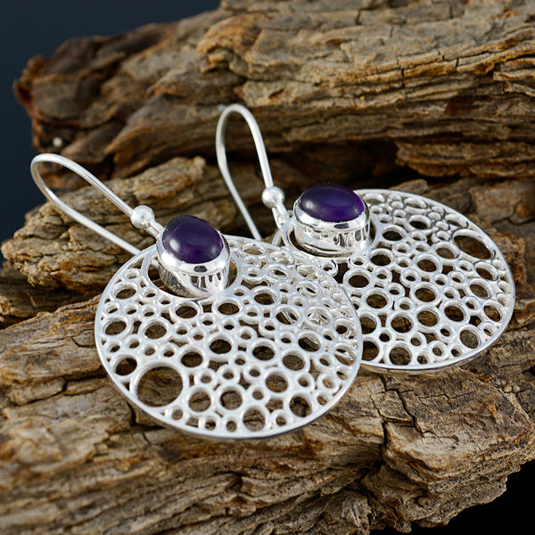 Amethyst-Australian-Amanda-Solitaire-Dangle-Purple-925-Sterling-Silver-Earring