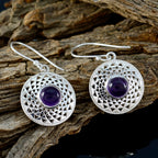 Amethyst-Latin-American-Andrea-Solitaire-Dangle-Purple-Silver-Earring