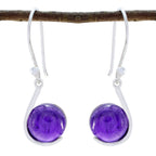 Amethyst-French-Ángeles-Solitaire-Dangle-Purple-Silver-Earring