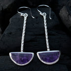 Amethyst-Russian-Bruna-Solitaire-Dangle-Purple-92.5-Silver-Earring