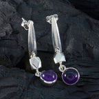 Amethyst-French-Nora-Solitaire-Dangle-Purple-92.5-Silver-Earring