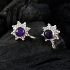 Amethyst-Australian-Seo-yeon-Solitaire-Stud-Purple-925-Silver-Earring