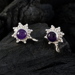 Amethyst-Australian-Seo-yeon-Solitaire-Stud-Purple-925-Silver-Earring