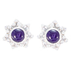 Amethyst-Australian-Seo-yeon-Solitaire-Stud-Purple-925-Silver-Earring