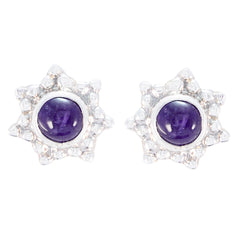 Amethyst-Australian-Seo-yeon-Solitaire-Stud-Purple-925-Silver-Earring