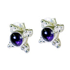 Amethyst-American-Carolina-Solitaire-Dangle-Purple-925-Silver-Earring