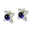 Amethyst-American-Carolina-Solitaire-Dangle-Purple-925-Silver-Earring