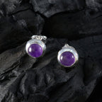 Amethyst-Japanese-Clara-Solitaire-Dangle-Purple-92.5-Silver-Earring