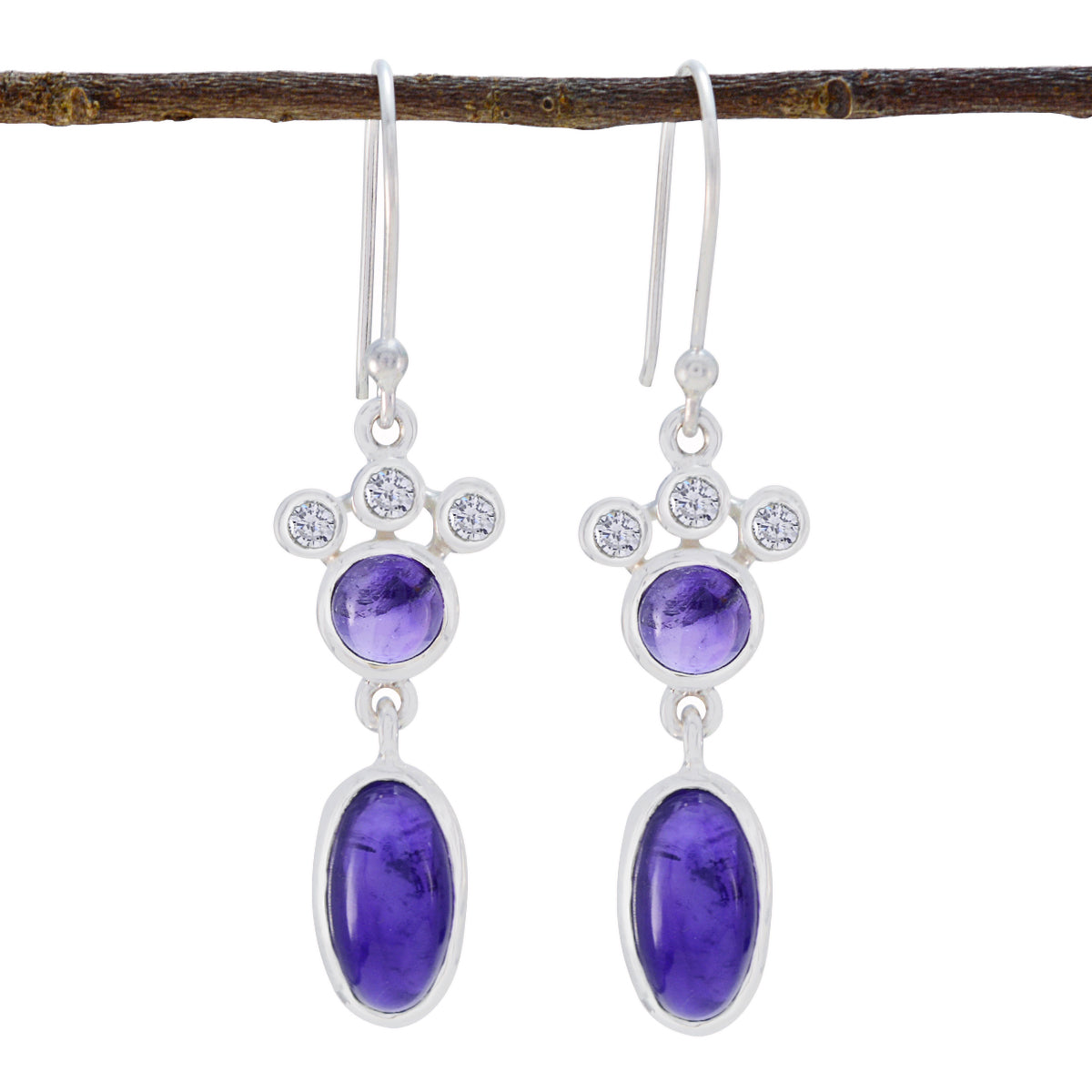 Amethyst-Turkish-Constanza-multiple-Dangle-Purple-Sterling-Silver-Earring
