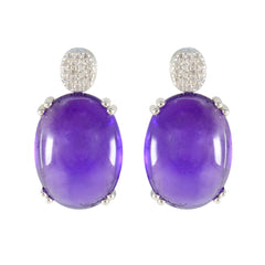Amethyst-American-Fernanda-multiple-Stud-Purple-Silver-Earring