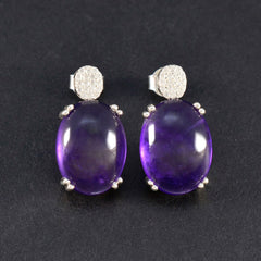 Amethyst-American-Fernanda-multiple-Stud-Purple-Silver-Earring