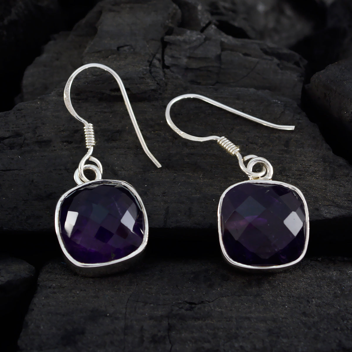 Amethyst-Japanese-Nora-multiple-Dangle-Purple-925-Silver-Earring