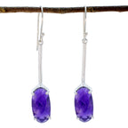 Amethyst-African-Violet-Solitaire-Dangle-Purple-92.5-Silver-Earring