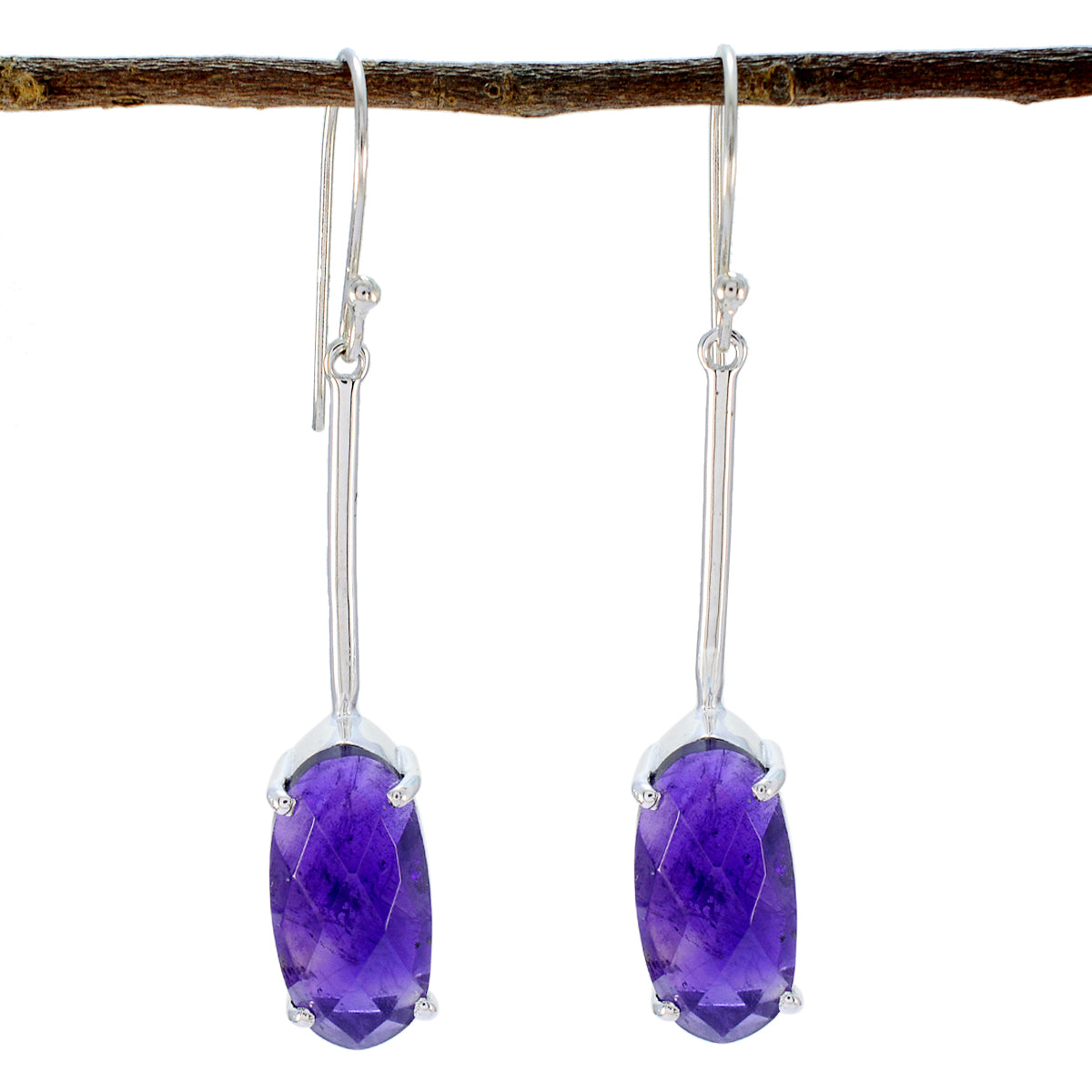 Amethyst-African-Violet-Solitaire-Dangle-Purple-92.5-Silver-Earring