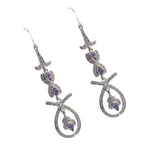 Amethyst-Indian-Natcha-multiple-Dangle-Purple-92.5-Silver-Earring