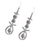 Amethyst-Indian-Natcha-multiple-Dangle-Purple-92.5-Silver-Earring