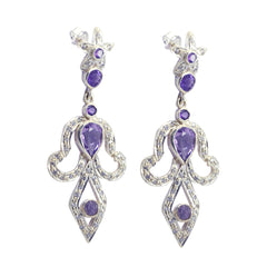 Amethyst-Indian-Maria-multiple-Stud-Purple-Sterling-Silver-Earring