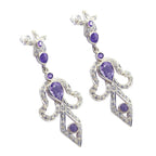 Amethyst-Indian-Maria-multiple-Stud-Purple-Sterling-Silver-Earring