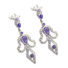 Amethyst-Indian-Maria-multiple-Stud-Purple-Sterling-Silver-Earring