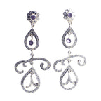 Amethyst-Indian-Nisa-multiple-Dangle-Purple-925-Silver-Earring