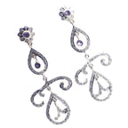 Amethyst-Indian-Nisa-multiple-Dangle-Purple-925-Silver-Earring