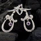 Amethyst-Indian-Siti-multiple-Stud-Purple-925-Sterling-Silver-Earring
