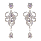 Amethyst-Indian-Priya-multiple-Stud-Purple-Sterling-Silver-Earring