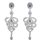 Amethyst-Indian-Priya-multiple-Stud-Purple-Sterling-Silver-Earring