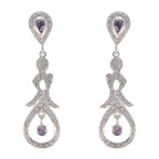 Amethyst-Indian-Riya-multiple-Stud-Purple-925-Silver-Earring